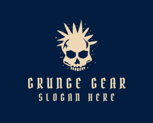 Grunge Punk Skull  logo
