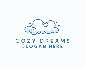 Cute Quirky Cloud logo design