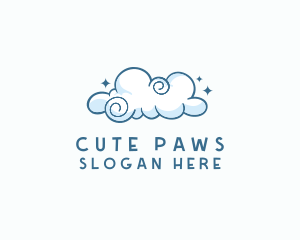 Cute Quirky Cloud logo design