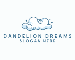 Cute Quirky Cloud logo design