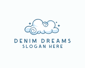 Cute Quirky Cloud logo design