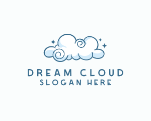 Cute Quirky Cloud logo design