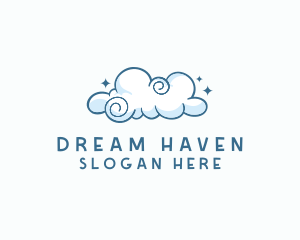 Cute Quirky Cloud logo