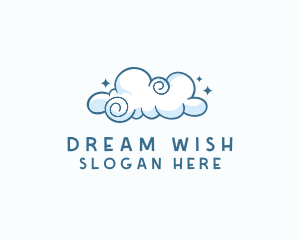 Cute Quirky Cloud logo design