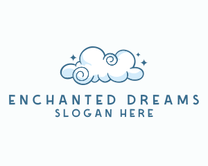 Cute Quirky Cloud logo design