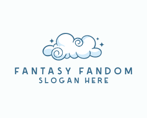 Cute Quirky Cloud logo design