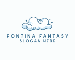 Cute Quirky Cloud logo design