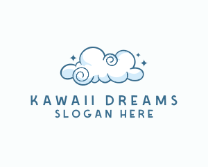 Cute Quirky Cloud logo design