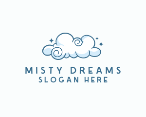 Cute Quirky Cloud logo design