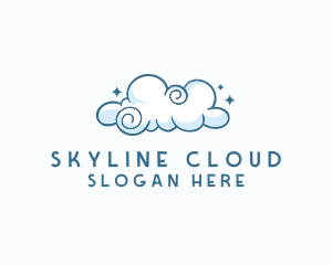 Cute Quirky Cloud logo design