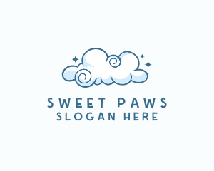 Cute Quirky Cloud logo design