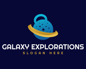 Gym Equipment Galaxy logo design