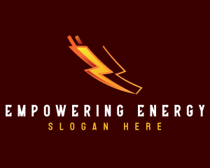 Lightning Energy Voltage logo design