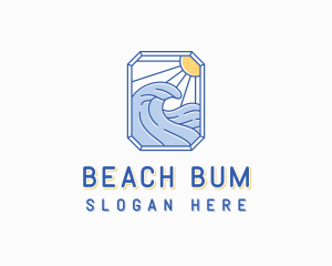 Wave Surfer Resort logo design