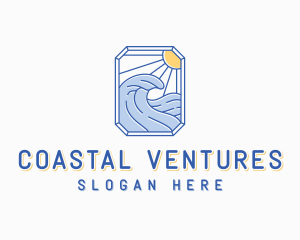 Wave Surfer Resort logo design