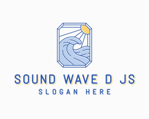 Wave Surfer Resort logo design