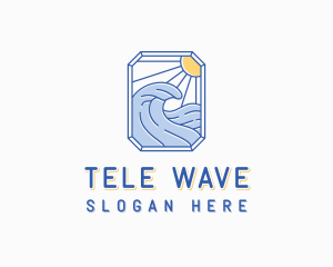 Wave Surfer Resort logo design