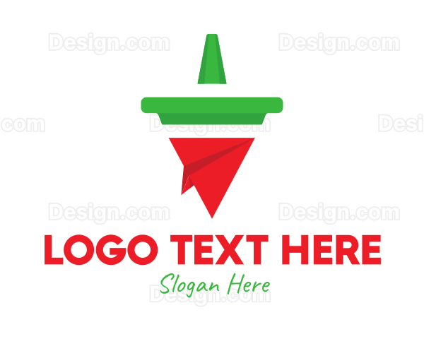 Geometric Chili Pepper Logo