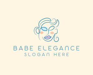 Beauty Glamor Woman Cosmetics Trend logo