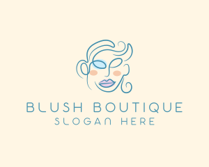 Beauty Glamor Woman Cosmetics Trend logo