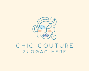 Beauty Glamor Woman Cosmetics Trend logo design