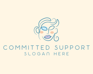 Beauty Glamor Woman Cosmetics Trend logo design