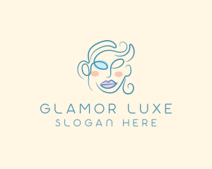 Beauty Glamor Woman Cosmetics Trend logo