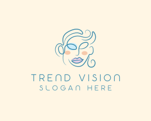 Beauty Glamor Woman Cosmetics Trend logo design