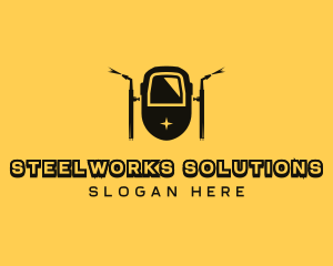 Metalwork Welder Fabrication logo design