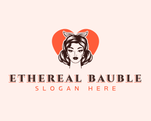 Pinup Beauty Woman Logo