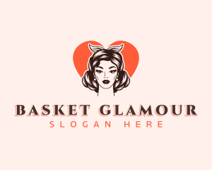 Pinup Beauty Woman logo design