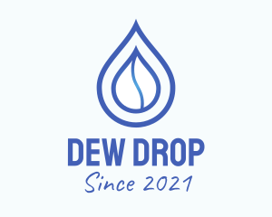 Blue Gradient Drop logo design