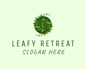 Herbal Leaf Spa logo design