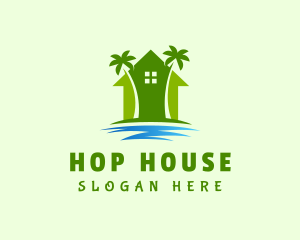 Palm Tree House logo design