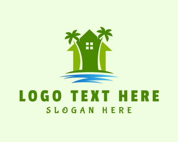 Palm Tree logo example 1