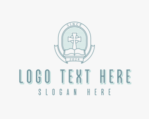 Biblical Religious Cross logo