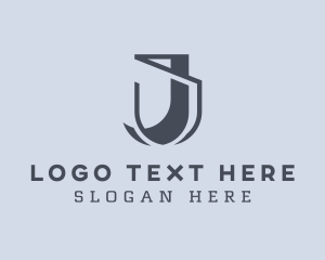 Secure Protection Shield Letter J logo