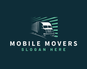 Delivery Truck Cargo logo design