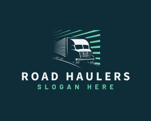 Delivery Truck Cargo logo design