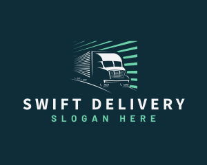 Delivery Truck Cargo logo design