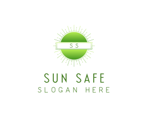 Minimalist Simple Sun logo design