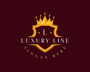 Luxury Crown Shield logo design