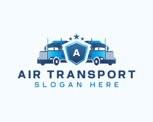 Transport Delivery Truck logo design