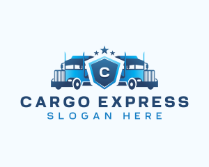 Transport Delivery Truck logo design