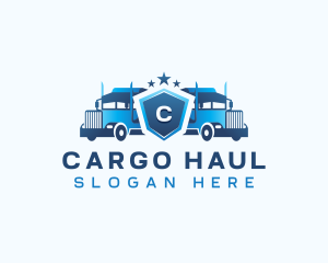 Transport Delivery Truck logo design