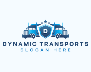 Transport Delivery Truck logo design