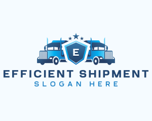 Transport Delivery Truck logo design