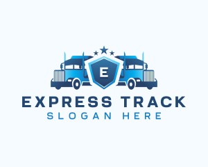 Transport Delivery Truck logo design