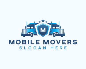 Transport Delivery Truck logo design