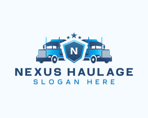 Transport Delivery Truck logo design